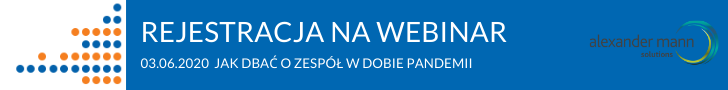 Banner informujący o możliwości rejestracji na webinar