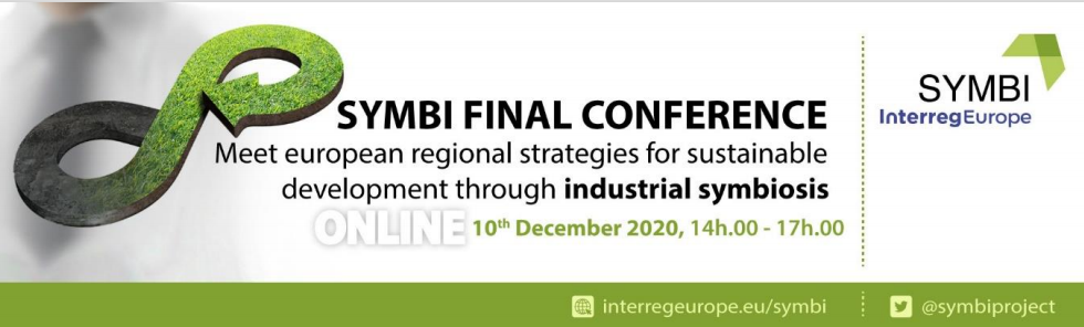 Baner w j.angielskim informujący o konferencji finałowej projektu SYMBI
