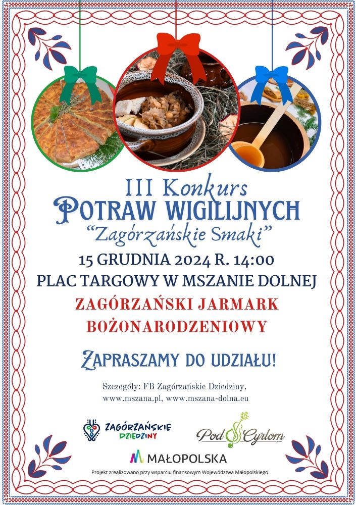 plakat konkursu potraw wigilijnych
