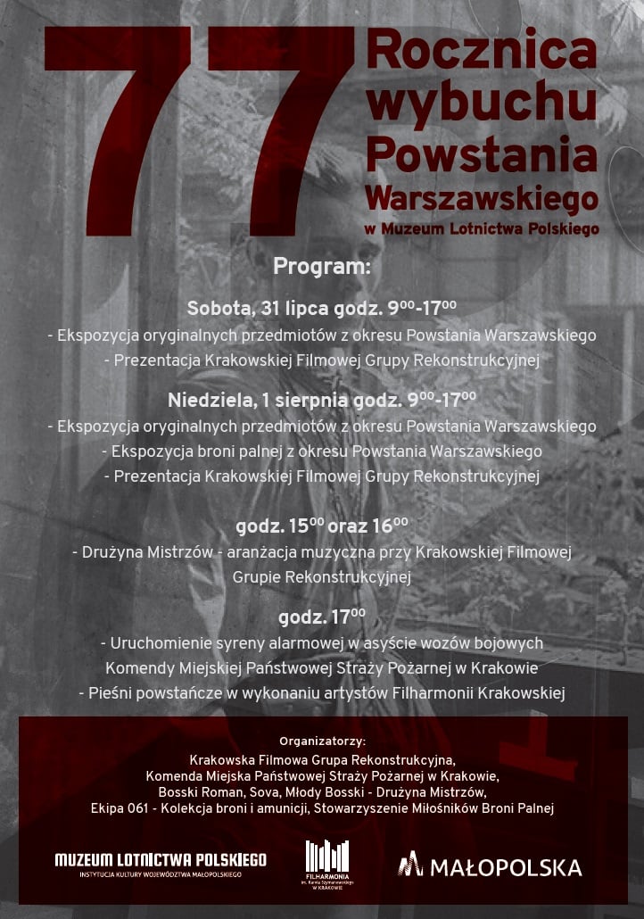 Rocznica Powstania Warszawskiego - plakat koncertu