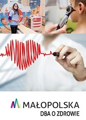 Grafika promująca zdrowie w Małopolsce.