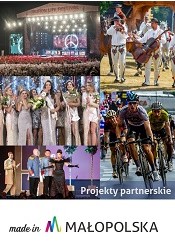 Grafika dotycząca najbardziej popularnych wydarzeń kulturalnych w Małopolsce.