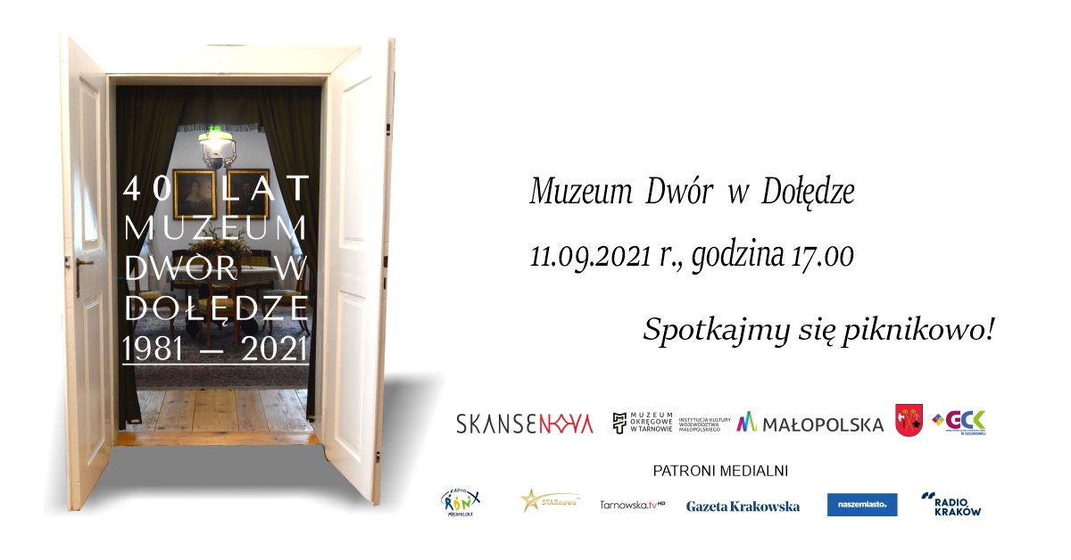 Plakat wydarzenia w Muzeum Dwór w Dołędze