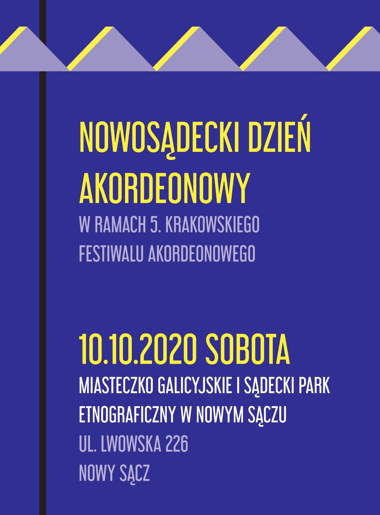 Nowosądecki Dzień Akordeonowy. Plakat