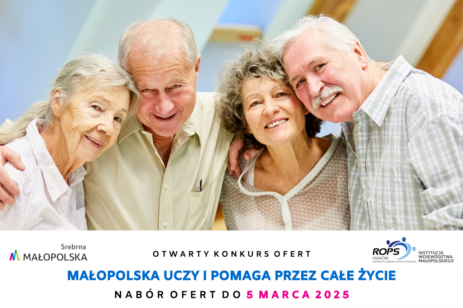„Małopolska uczy i pomaga przez całe życie” – Zarząd Województwa Małopolskiego ogłasza kolejne wsparcie dla seniorów!