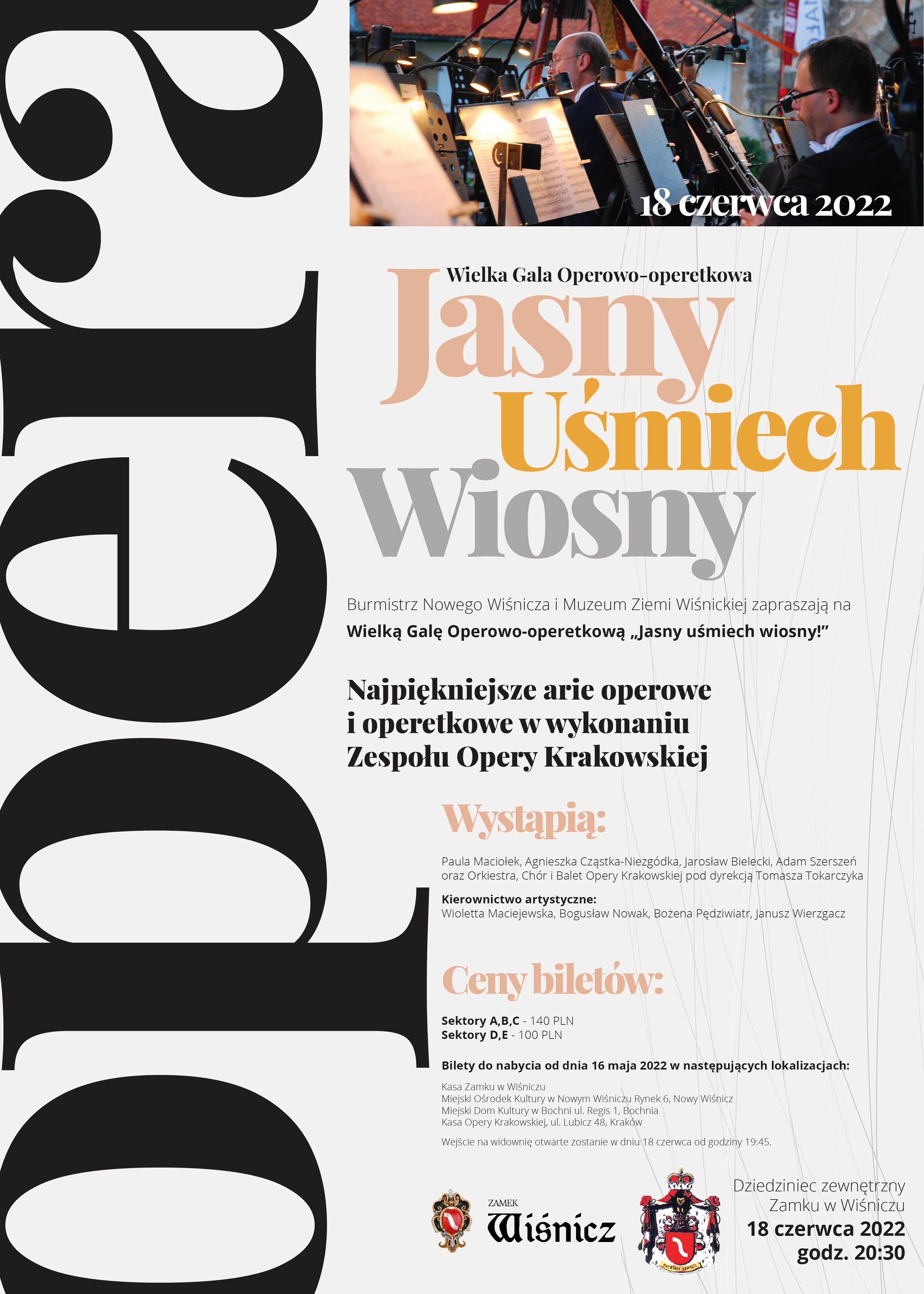 Jasny uśmiech wiosny - plakat koncertu