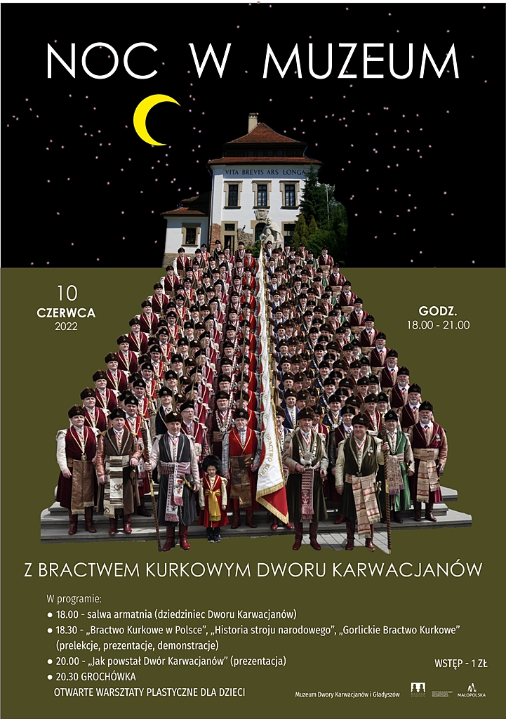 Noc w muzeum z Bractwem Kurkowym - plakat