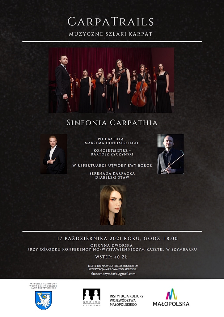 Koncert Sinfonia Carpathia - plakat.