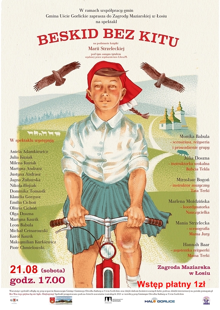 Beskid bez kitu - plakat promujący spektakl.