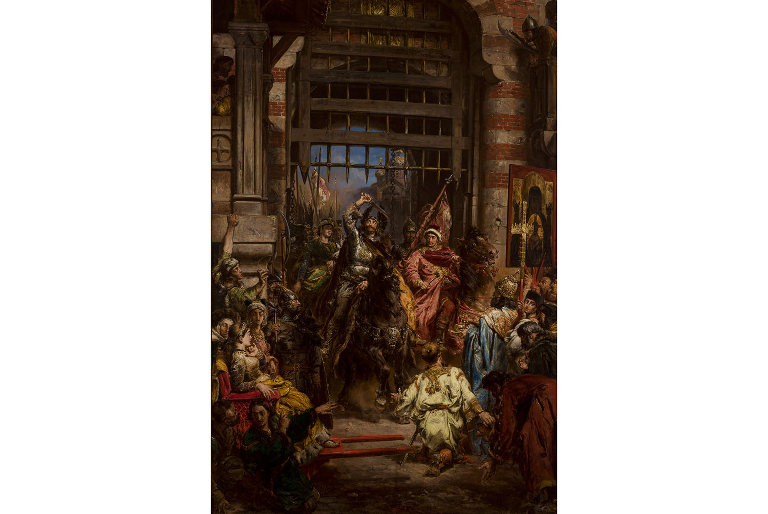 Jan Matejko, Bolesław Chrobry ze Światopełkiem przy Złotej Bramie w Kijowie, 1884 r. Obraz przez lata był uważany za zaginiony – ostatnie wiadomości o nim pochodziły z roku 1939. W 2004 roku ujawniono, że dzieło znajduje się w Polsce, w rękach prywatnych. Zaprezentowano je wówczas w Krakowie w ramach uroczystości związanych ze stuleciem Domu Jana Matejki