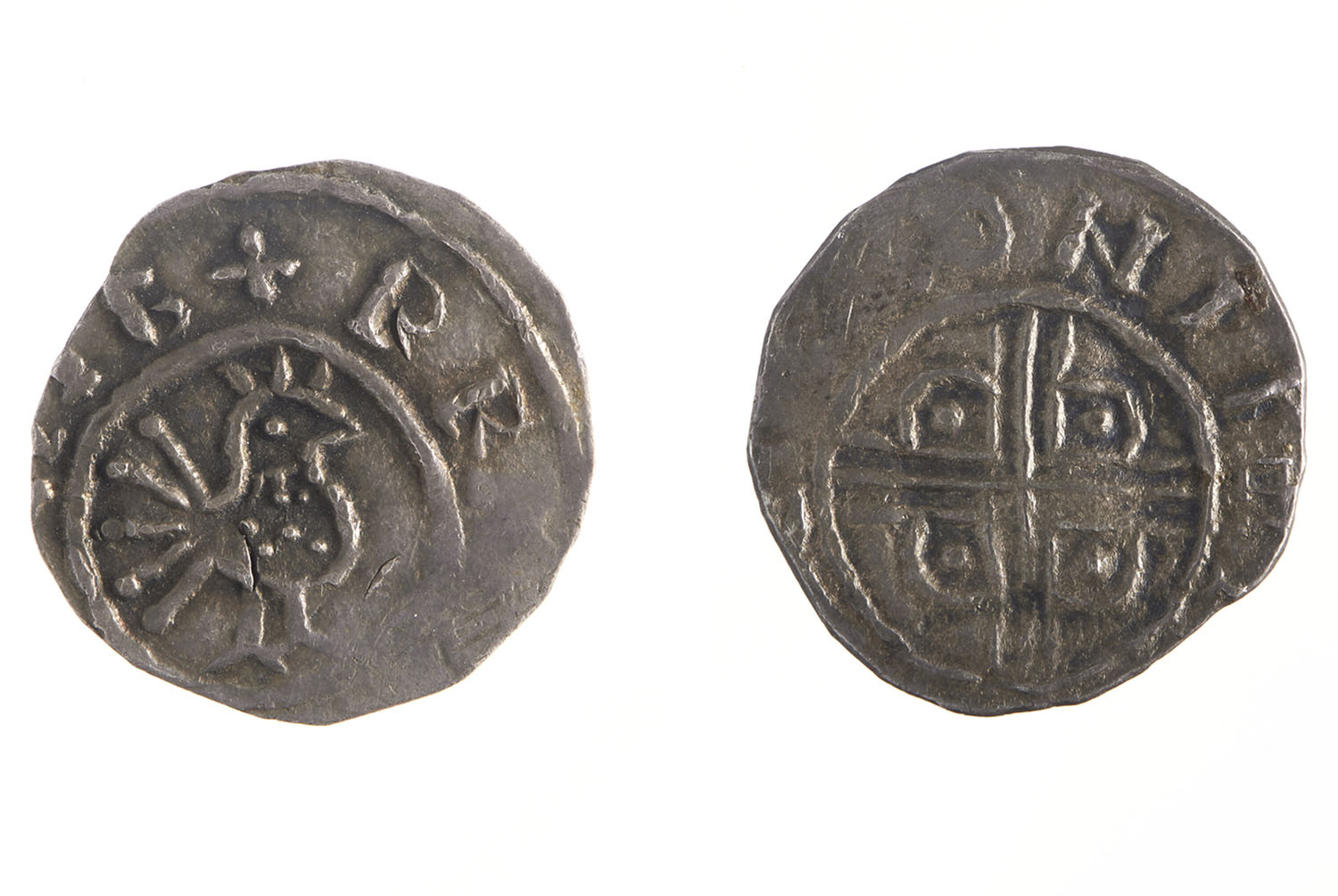 Denar PRINCES POLONIE wybity za panowania Bolesława Chrobrego, datowany na ok. 1003 r.