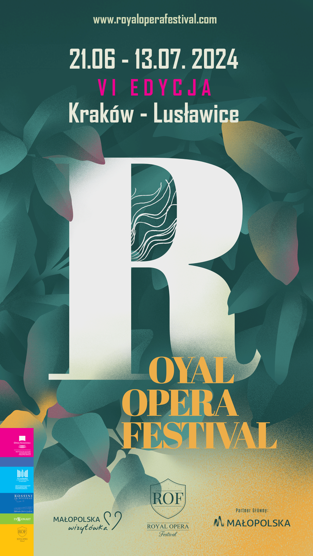 Plakat wydarzenia z napisem Royal Opera Festival 