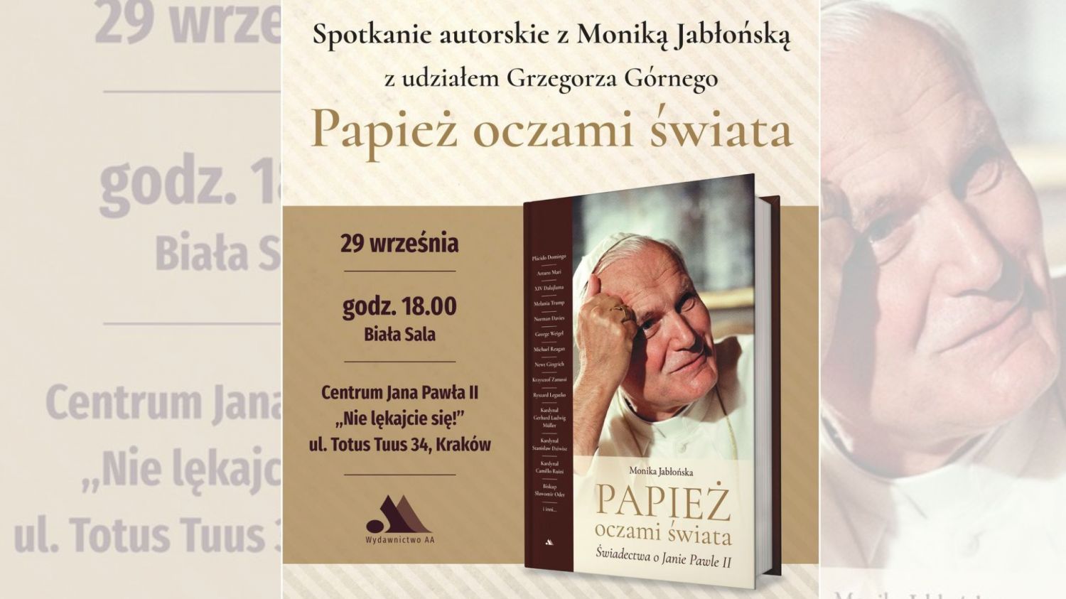Spotkanie w Białej Sali Centrum Jana Pawła II