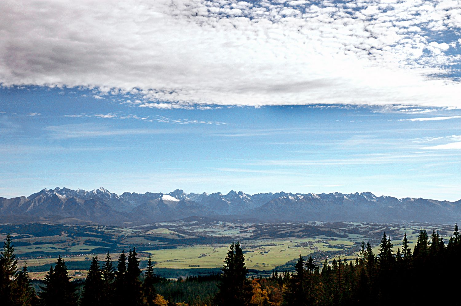 widok z turbacza na tatry