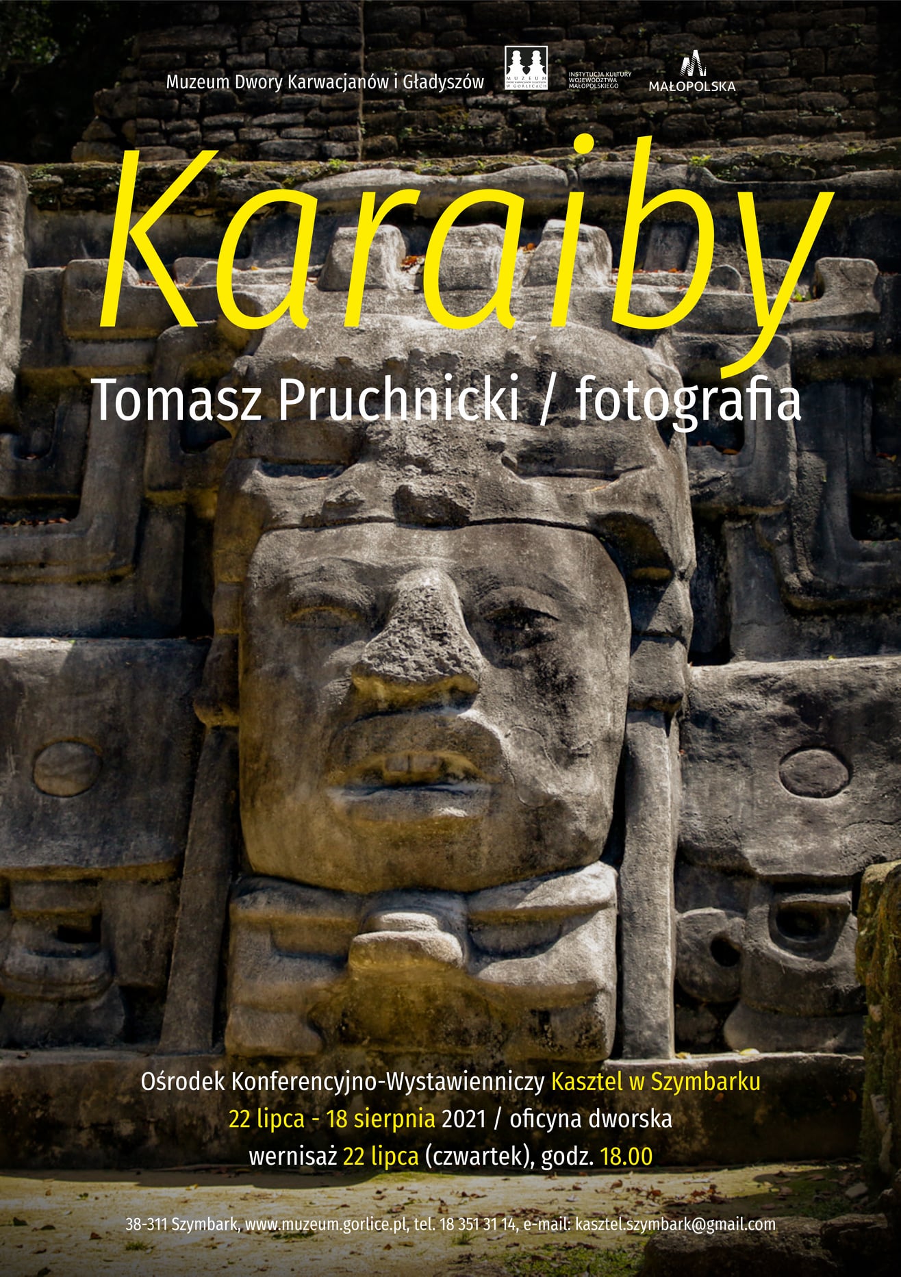 Karaiby - plakat promujący wystawę.