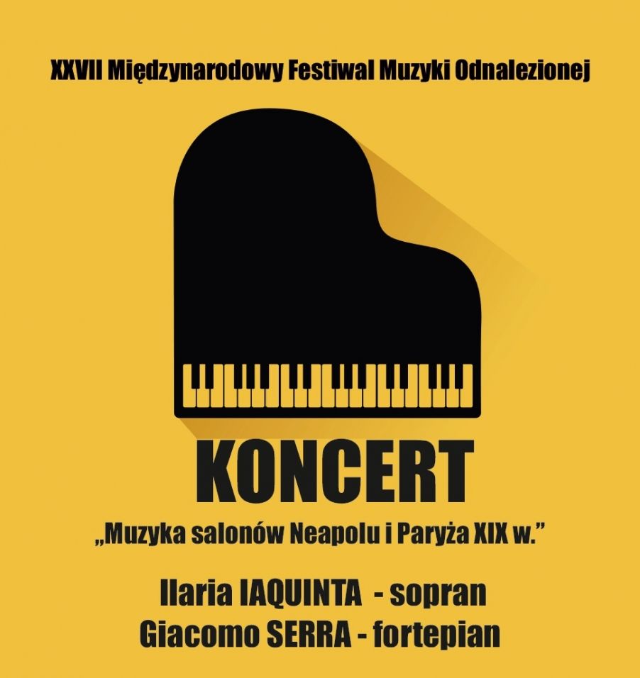 Muzyka salonów Neapolu i Paryża XIX w. Plakat