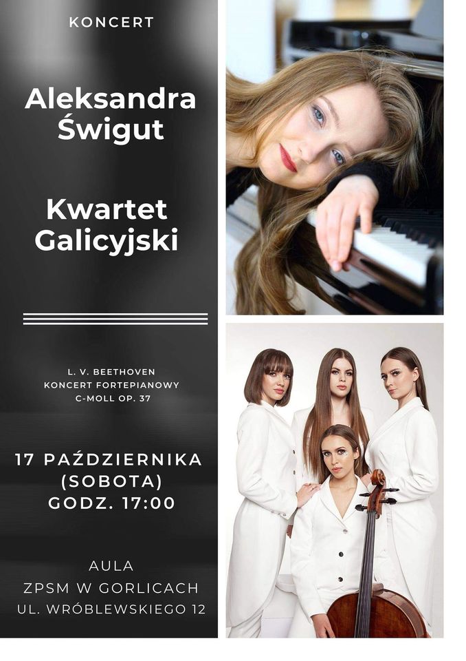 Kwartet Galicyjski. Koncert. Plakat