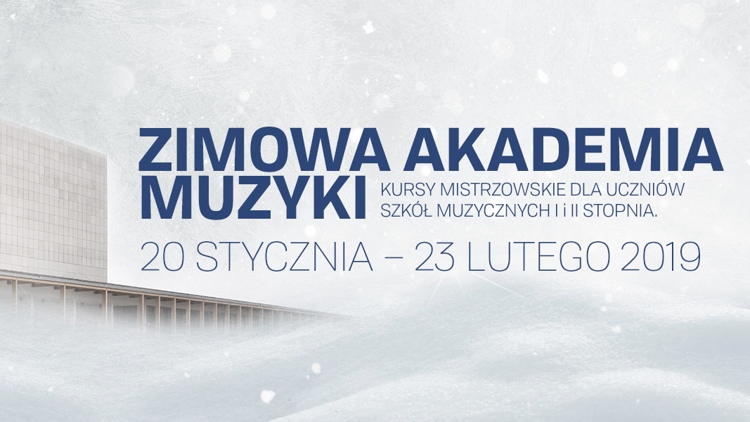 Plakat Zimowej Akademii Muzyki