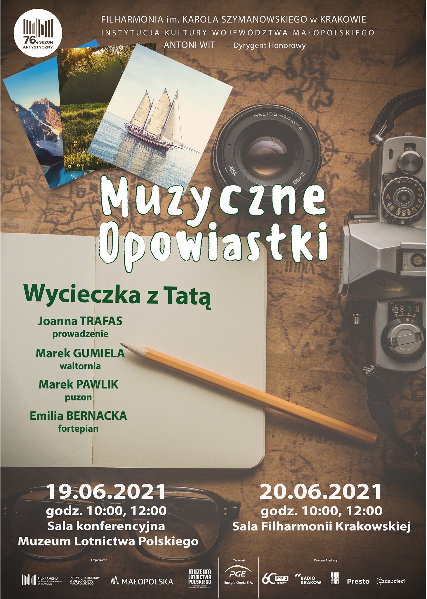 Grafika promująca koncert pt. Wycieczka z tatą.