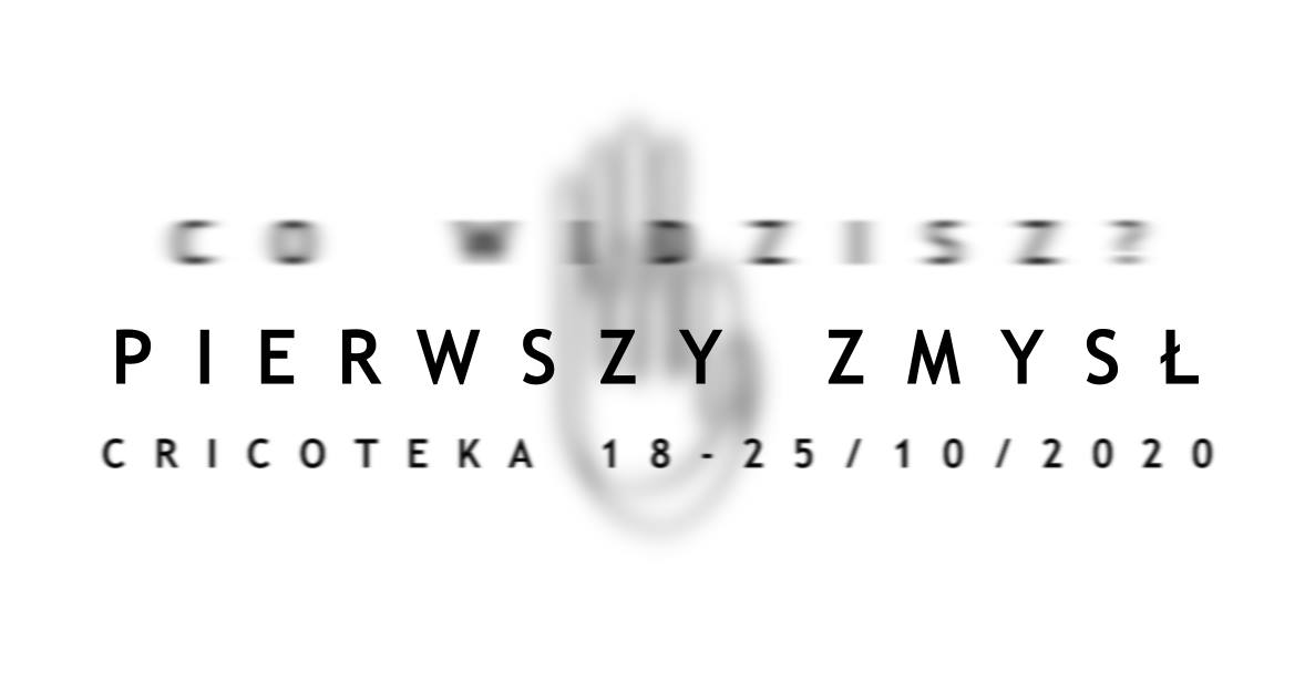 Pierwszy zmysł. Plakat wystawy