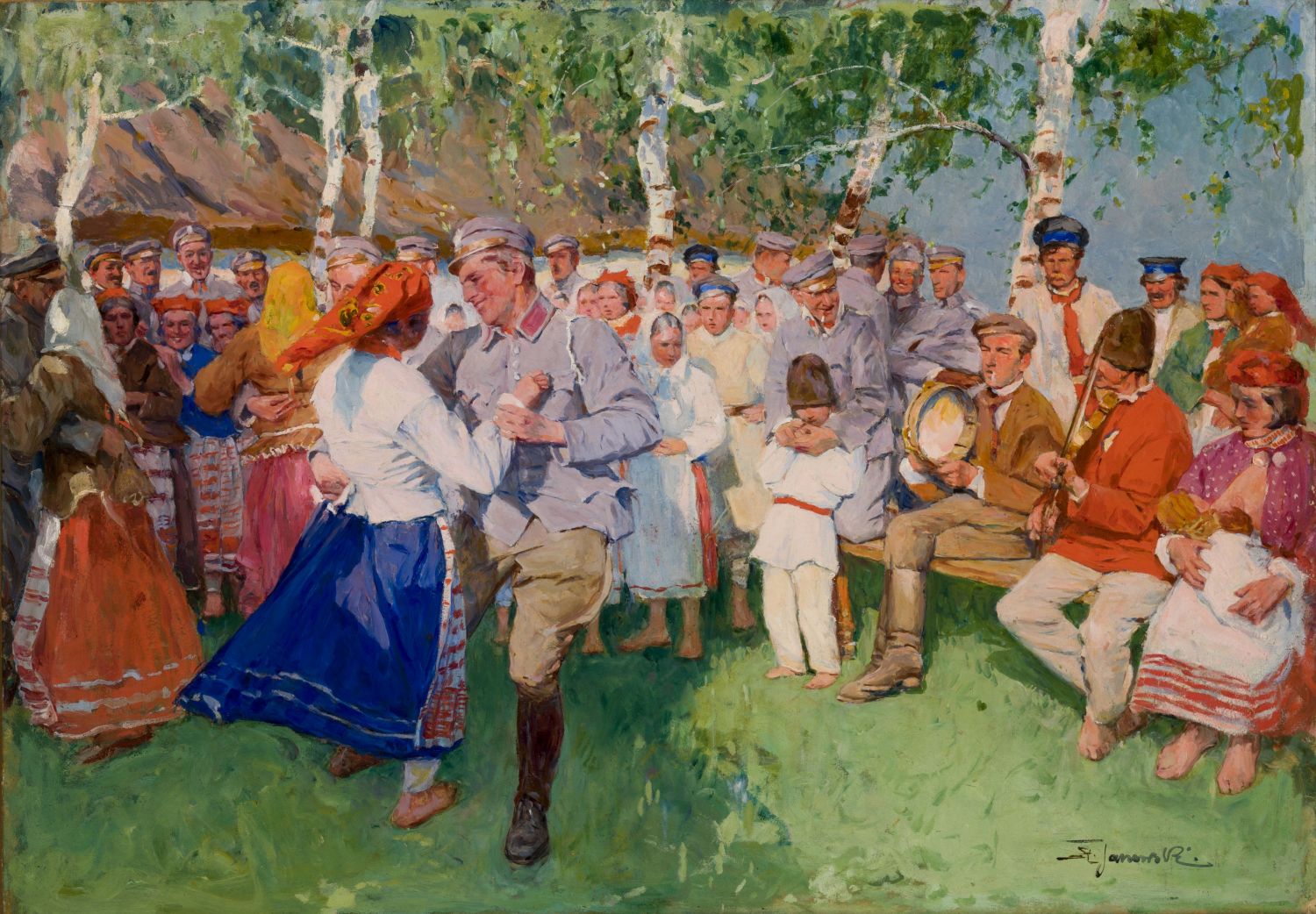 Jeden z obrazów Stanisława Janowskiego