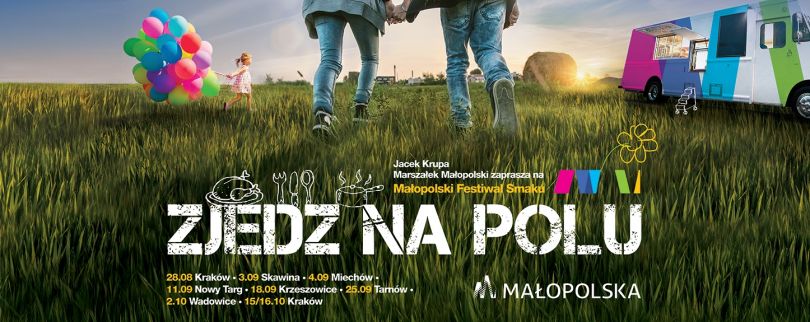 grafika ludzie od tyłu na łące z balonami