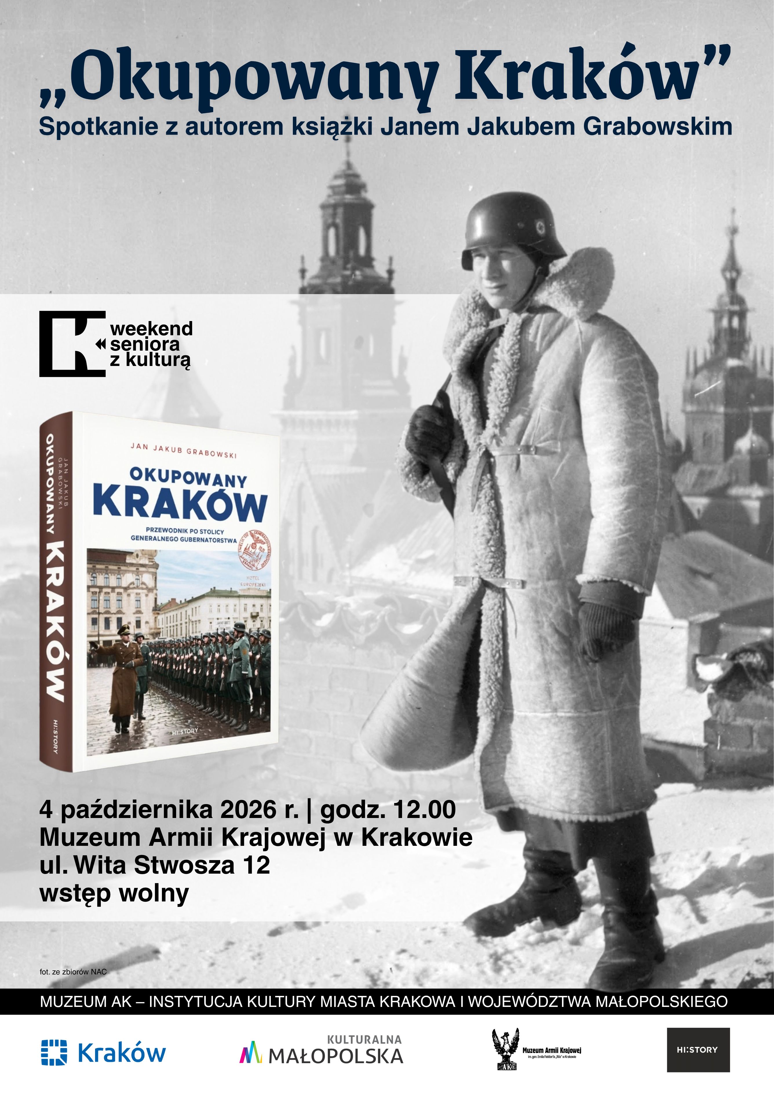 Spotkanie z autorem książki „Okupowany Kraków” w Muzeum Armii Krajowej